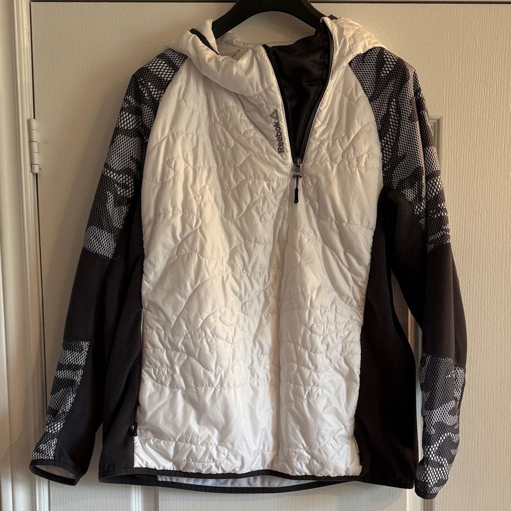 Reebok pullover hooded running jacket